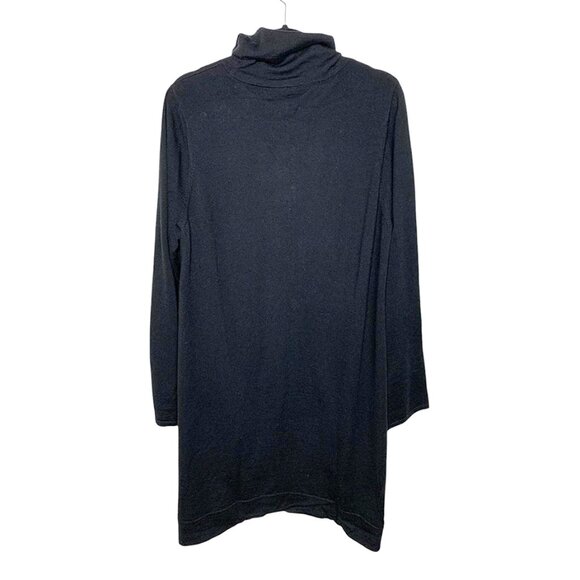 NWT EILEEN FISHER Merino Wool Black Turtleneck K/L - Picture 3 of 8